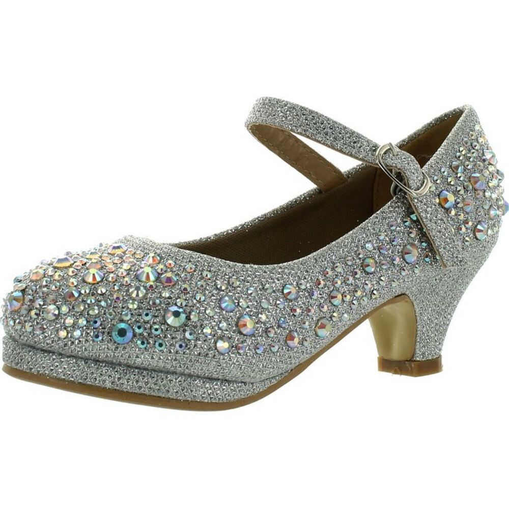 Static Footwear Dana-58K Silver ToddlerG pumps-shoes 10 NEW